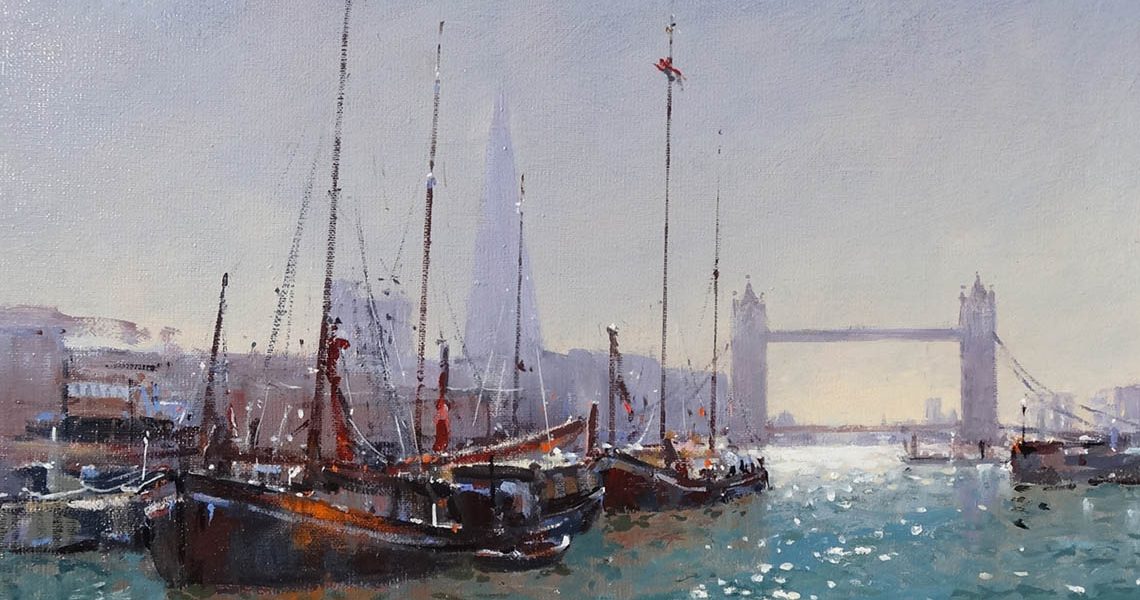 Thames Barges on the Thames - Patsy Moore